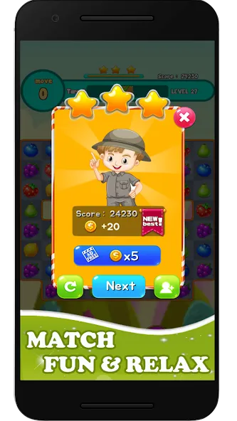 Fruits Mania 2024 (Фрутс Мания 2023) [МОД: Меню, Бесконечные монеты и Открытые уровни] Screenshot 1