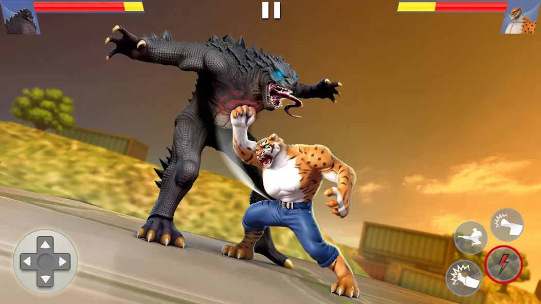 Kung Fu Animal: Fighting Games (Кунгфу животное) [МОД: Все открыто, Дополнительные деньги и Меню MOD] Screenshot 1