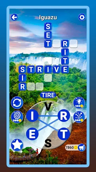 Around the Word: Crossword Puz [МОД: Бесконечные деньги, Монеты и Мега MOD] Screenshot 3