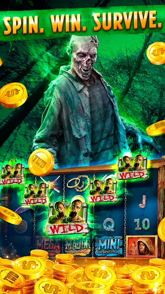 The Walking Dead Casino Slots (Зе Вокинг Дед Казино Слотс) [МОД: Деньги, Монеты и Меню MOD] Screenshot 3
