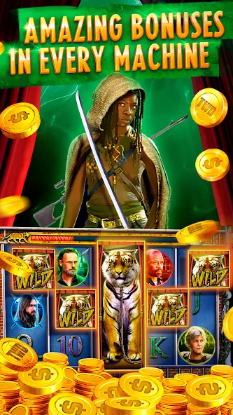 The Walking Dead Casino Slots (Зе Вокинг Дед Казино Слотс) [МОД: Деньги, Монеты и Меню MOD] Screenshot 4