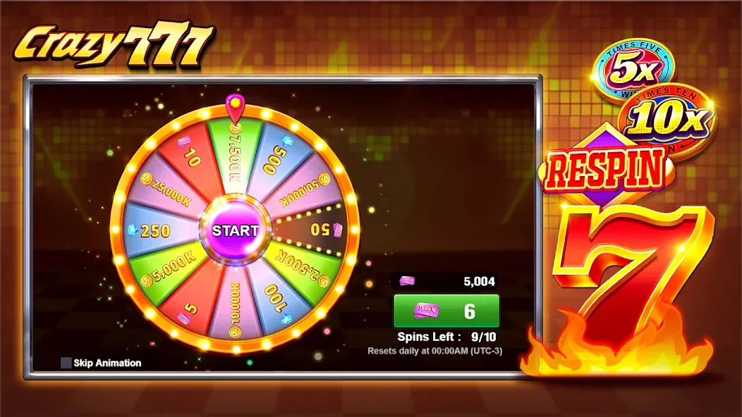 Crazy 777 Slot-TaDa Games (Крэйзи 777 Слот) [МОД: Меню, Бесконечные монеты и Открытые уровни] Screenshot 5