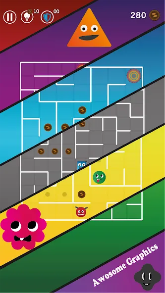 Maze Legend : A Cute Maze Game (Мейз Легенд) [МОД: Много денег, Монет и Все открыто] Screenshot 2
