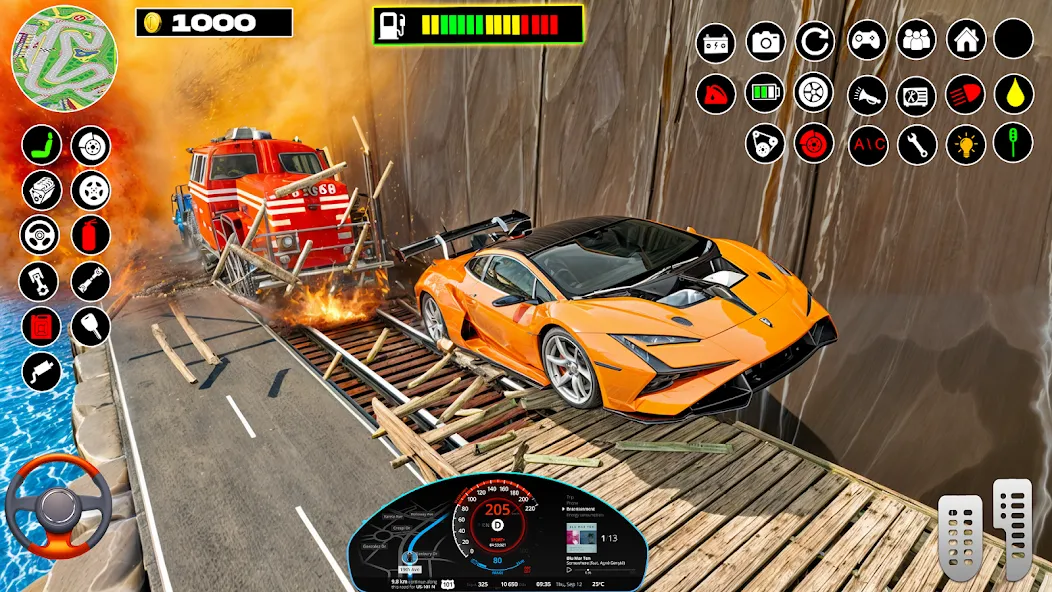 Rampa Car Game: GT Car stunts (Мега Рэмпс) [МОД: Все открыто, Дополнительные деньги и Меню MOD] Screenshot 1
