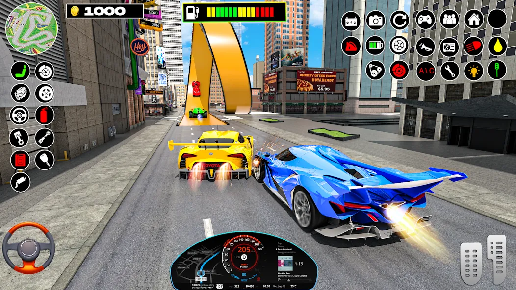 Rampa Car Game: GT Car stunts (Мега Рэмпс) [МОД: Все открыто, Дополнительные деньги и Меню MOD] Screenshot 4