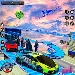 Скачать Rampa Car Game: GT Car stunts (Мега Рэмпс) [МОД: Все открыто, Дополнительные деньги и Меню MOD] | Взлом Rampa Car Game: GT Car stunts на Андроид