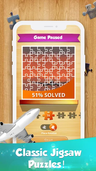 Jigsaw Go - Classic Jigsaw Puz (Джигсоу Го) [МОД: Все открыто, Дополнительные деньги и Меню MOD] Screenshot 2