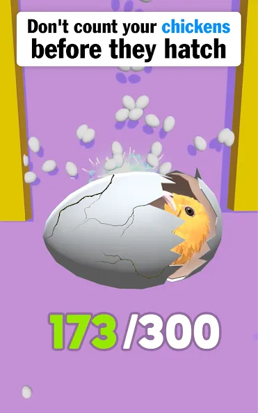 Eggs & Chickens: Cut Rope Game (Яйца и куры) [МОД: Деньги, Монеты и Меню MOD] Screenshot 1