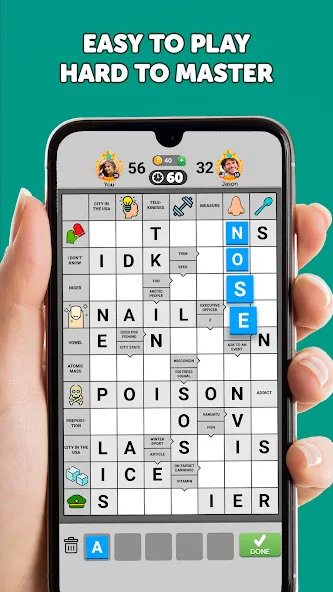 Wordgrams - Crossword & Puzzle (Вордграмс) [МОД: Много денег, Монет и Все открыто] Screenshot 2