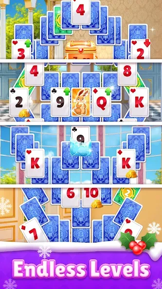 Royal Solitaire Tripeaks [МОД: Много денег, Монет и Все открыто] Screenshot 3