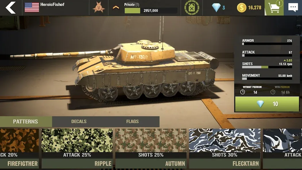 War Machines：Tanks Battle Game (Вар Машины) [МОД: Много монет, Открытые уровни и Мега MOD] Screenshot 4