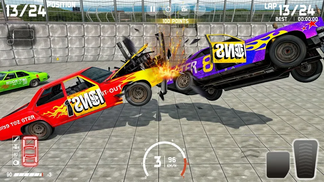 Demolition Derby: Car Games [МОД: Деньги, Монеты и Меню MOD] Screenshot 5