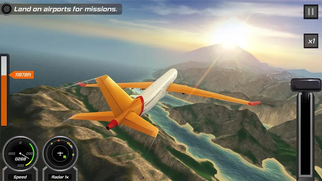 Flight Pilot: 3D Simulator [МОД: Все открыто, Дополнительные деньги и Меню MOD] Screenshot 5