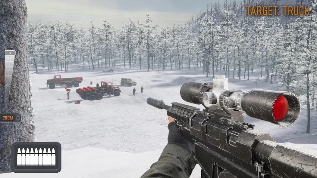 Sniper 3D：Gun Shooting Games [МОД: Деньги, Монеты и Меню MOD] Screenshot 1