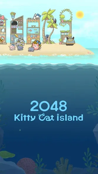 2048 Kitty Cat Island (Остров Кошачьеи Кошки) [МОД: Деньги, Монеты и Меню MOD] Screenshot 3