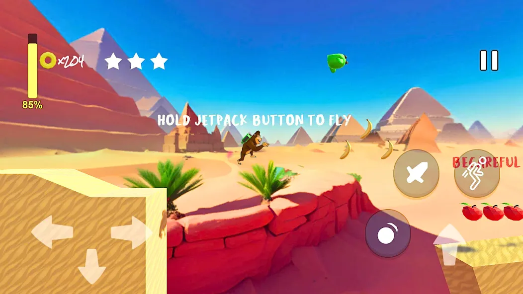 Monkey jungle run kong gorilla [МОД: Меню, Бесконечные монеты и Открытые уровни] Screenshot 3