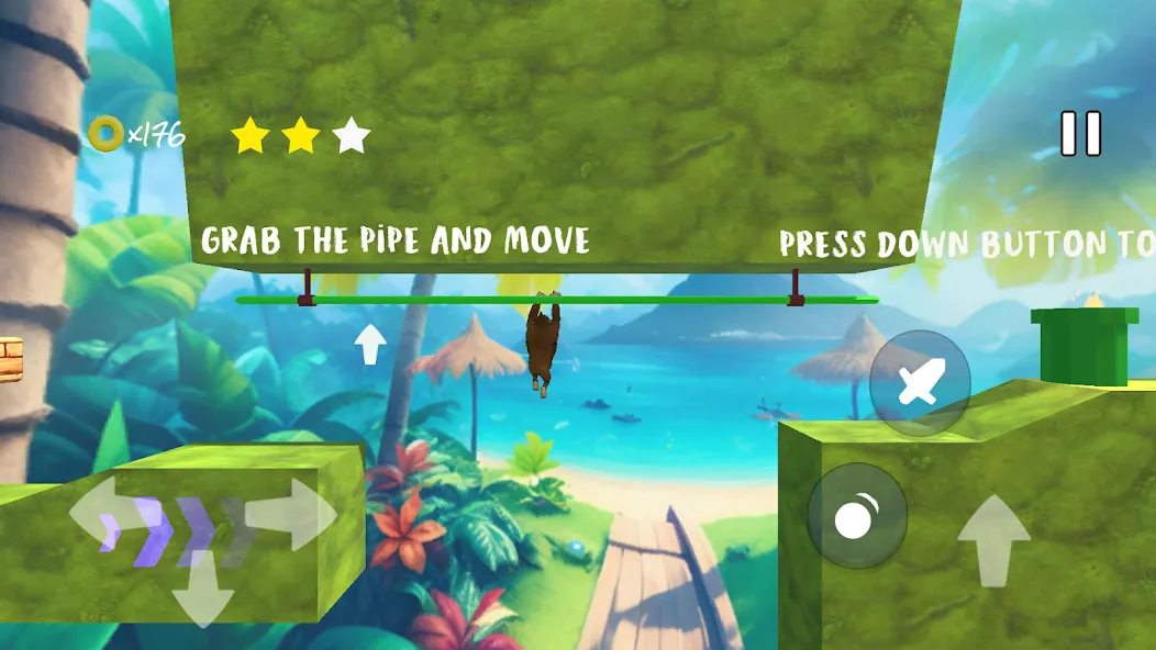 Monkey jungle run kong gorilla [МОД: Меню, Бесконечные монеты и Открытые уровни] Screenshot 5