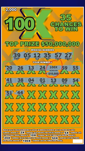 Lottery Scratchers Ticket Off (Лотерейный билет на ободрителейскретчи) [МОД: Все открыто, Дополнительные деньги и Меню MOD] Screenshot 1