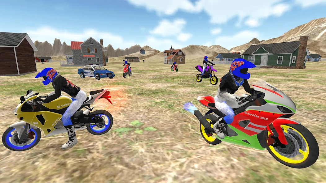 Real Moto Bike Racing Game [МОД: Все открыто, Дополнительные деньги и Меню MOD] Screenshot 1