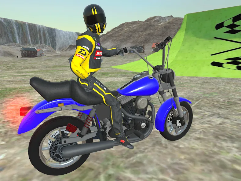 Moto bike Driving: Mega Ramp [МОД: Много монет, Открытые уровни и Мега MOD] Screenshot 1