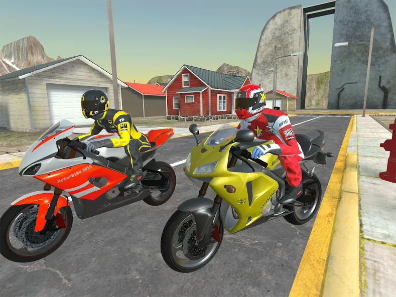 Moto bike Driving: Mega Ramp [МОД: Много монет, Открытые уровни и Мега MOD] Screenshot 2