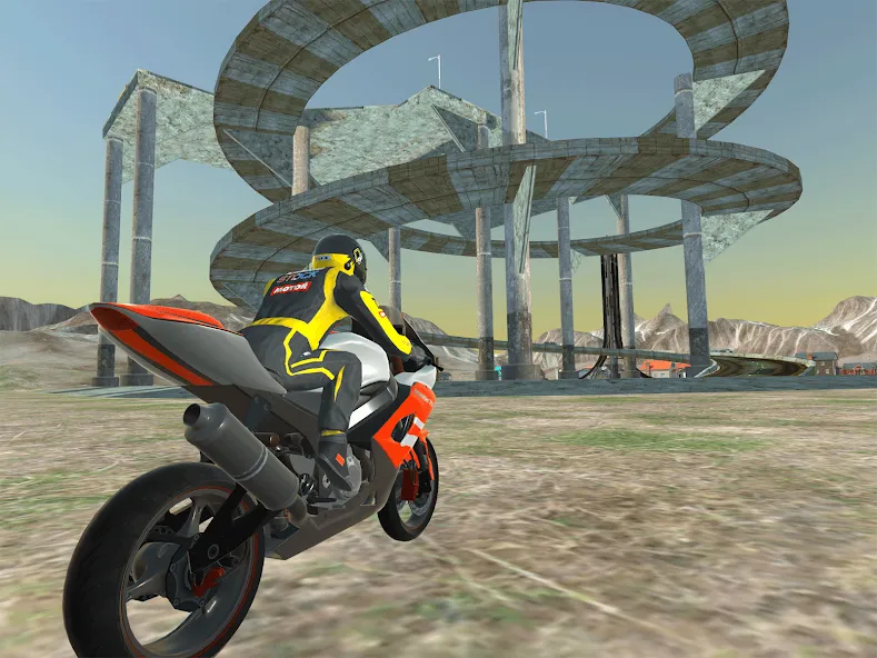 Moto bike Driving: Mega Ramp [МОД: Много монет, Открытые уровни и Мега MOD] Screenshot 3