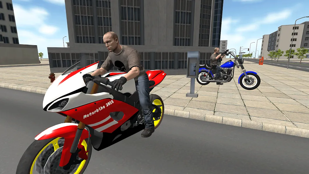 Bike Driving: Police Chase [МОД: Все открыто, Дополнительные деньги и Меню MOD] Screenshot 4
