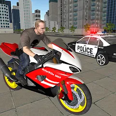 Скачать Bike Driving: Police Chase [МОД: Все открыто, Дополнительные деньги и Меню MOD] | Взлом Bike Driving: Police Chase на Андроид