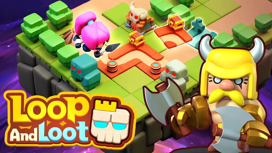 Loop & Loot™: Merge RPG (Покет Квест) [МОД: Много денег, Монет и Все открыто] Screenshot 1