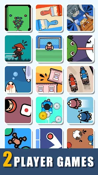 2 Player Games : Red vs Blue (Игрока Игры) [МОД: Меню, Бесконечные монеты и Открытые уровни] Screenshot 1