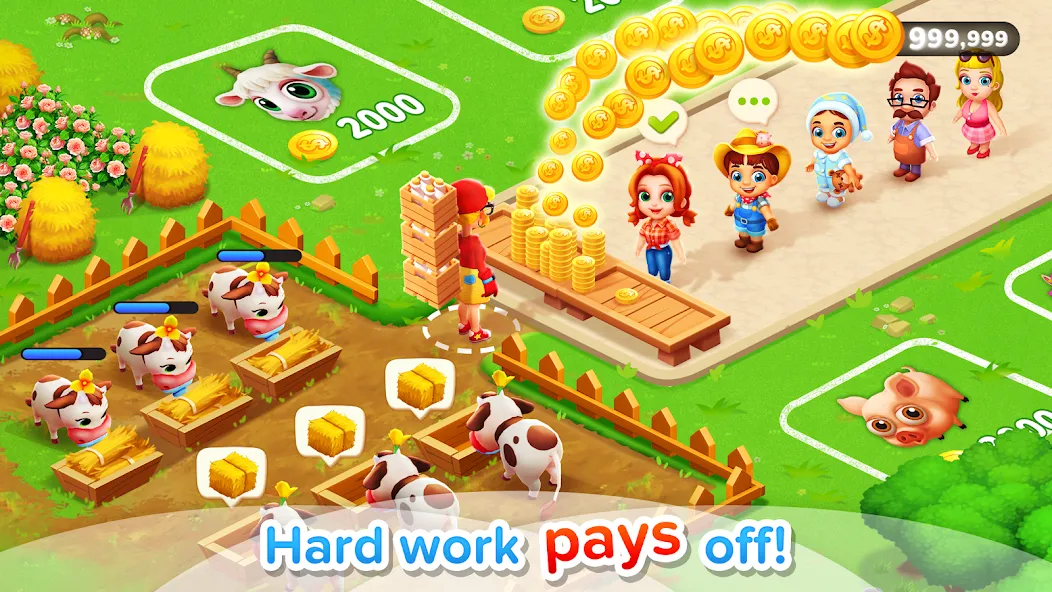 Family Farm Seaside [МОД: Много денег, Монет и Все открыто] Screenshot 3