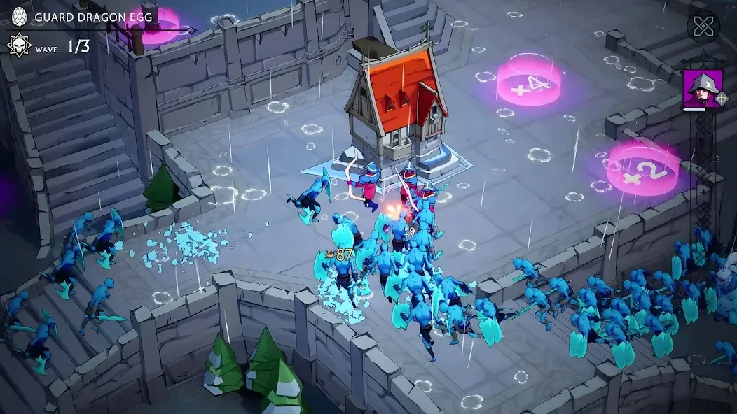 Frost & Flame: King of Avalon [МОД: Меню, Бесконечные монеты и Открытые уровни] Screenshot 1