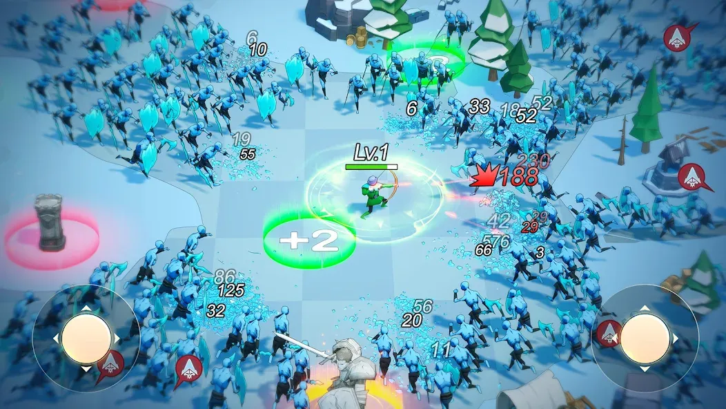 Frost & Flame: King of Avalon [МОД: Меню, Бесконечные монеты и Открытые уровни] Screenshot 2