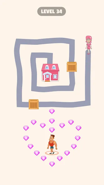 Draw To Home (Дроу Ту Хоум) [МОД: Много денег, Монет и Все открыто] Screenshot 4