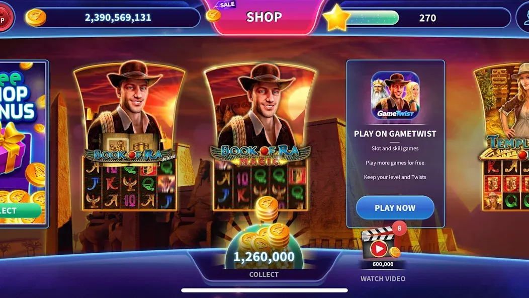 Book of Ra™ Deluxe Slot (Бук оф Ра Делюкс Слот) [МОД: Деньги, Монеты и Меню MOD] Screenshot 2