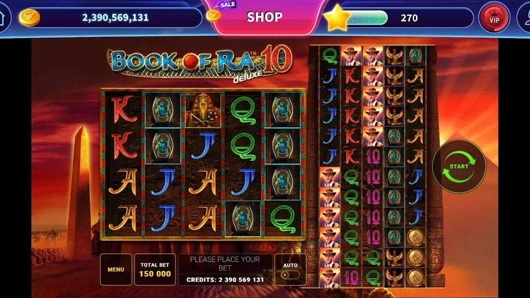 Book of Ra™ Deluxe Slot (Бук оф Ра Делюкс Слот) [МОД: Деньги, Монеты и Меню MOD] Screenshot 4