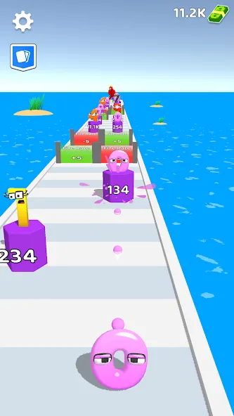 Merge Number Run (Мрдж Намбер Ран) [МОД: Бесконечные деньги, Монеты и Мега MOD] Screenshot 1
