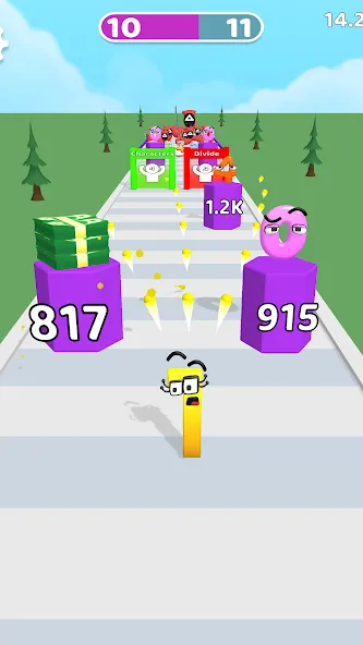 Merge Number Run (Мрдж Намбер Ран) [МОД: Бесконечные деньги, Монеты и Мега MOD] Screenshot 5