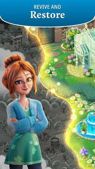 Merge Gardens (Мерж Гарденс) [МОД: Деньги, Монеты и Меню MOD] Screenshot 2
