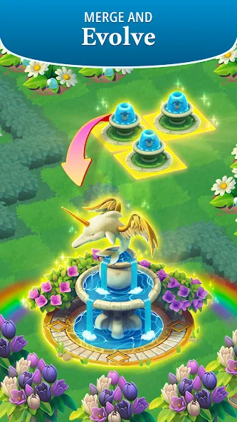 Merge Gardens (Мерж Гарденс) [МОД: Деньги, Монеты и Меню MOD] Screenshot 3