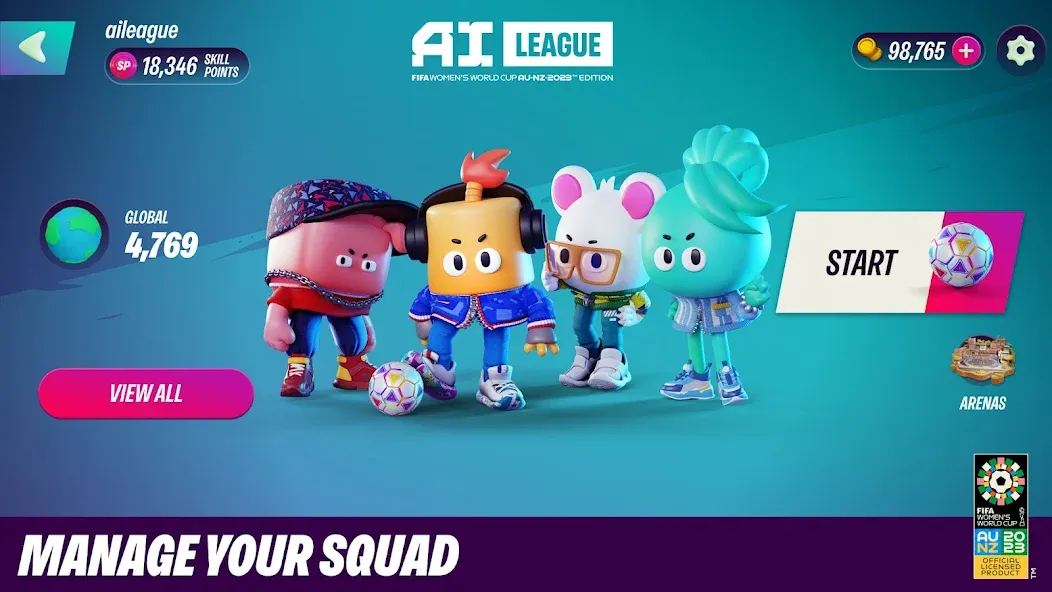 FIFA World Cup AI League (ФИФА Ворлд Кап ИИ Лига) [МОД: Деньги, Монеты и Меню MOD] Screenshot 2