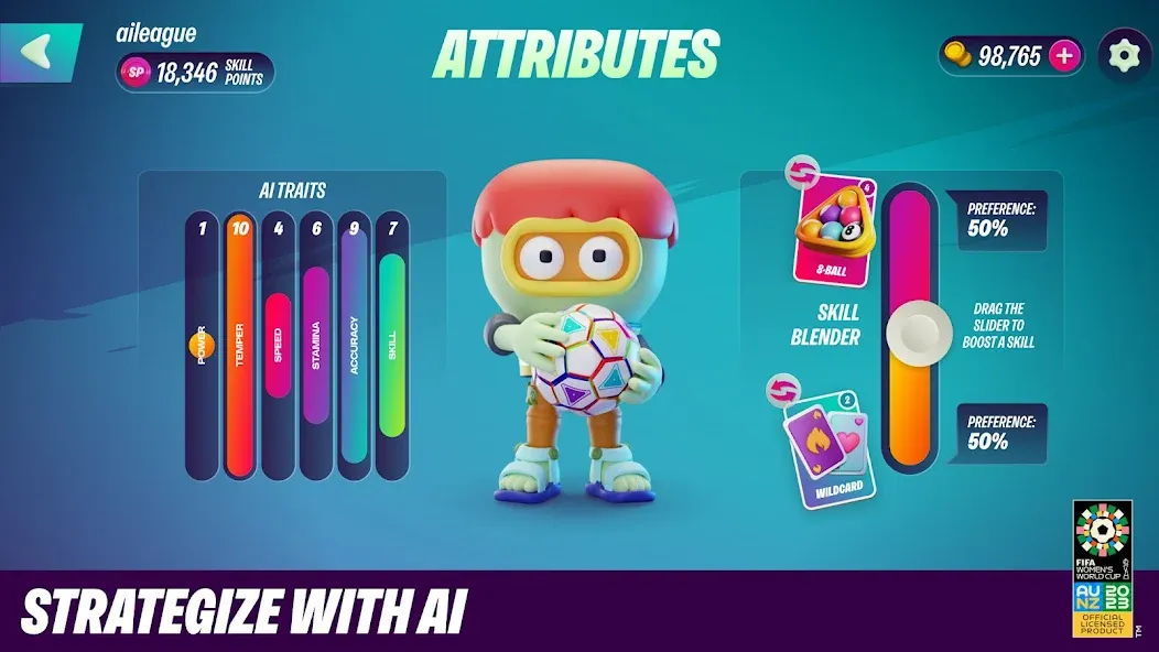 FIFA World Cup AI League (ФИФА Ворлд Кап ИИ Лига) [МОД: Деньги, Монеты и Меню MOD] Screenshot 3