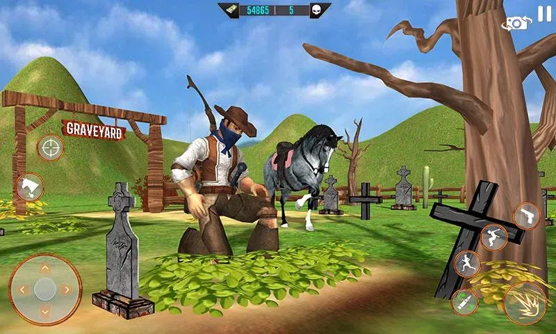 West Cowboy Shooting Games 3D [МОД: Меню, Бесконечные монеты и Открытые уровни] Screenshot 4