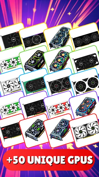 Gpu Tycoon Clicker : Game 2.0 (Гпу Тайкун Кликер) [MOD: Много монет/Энергии] - Скриншот 2