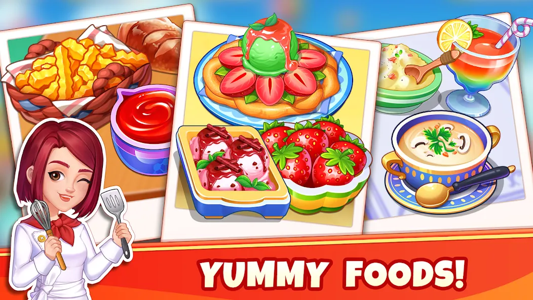 Cooking Wonder-Restaurant Game (Кукинг Вондер) [МОД: Все открыто, Дополнительные деньги и Меню MOD] Screenshot 1