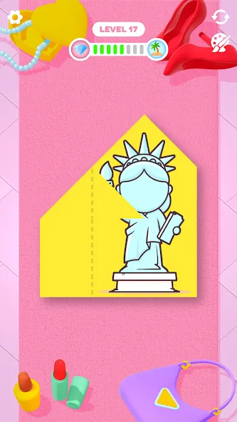 Paper Fold (Пэйпер Фолд) [МОД: Меню, Бесконечные монеты и Открытые уровни] Screenshot 3