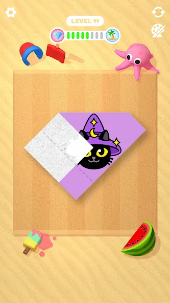 Paper Fold (Пэйпер Фолд) [МОД: Меню, Бесконечные монеты и Открытые уровни] Screenshot 4