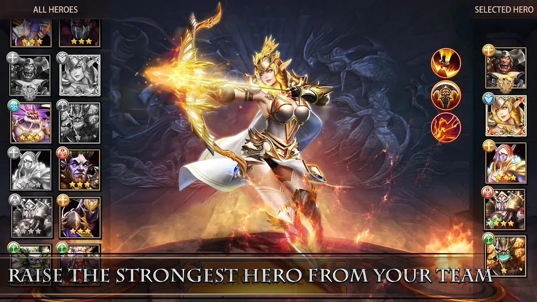 Trials of Heroes: Idle RPG (Триалс оф Хироес) [МОД: Много денег, Монет и Все открыто] Screenshot 1