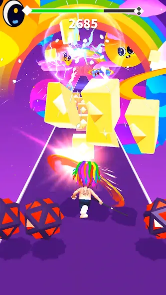 6ix9ine Runner (икс9айн Раннер) [МОД: Много монет, Открытые уровни и Мега MOD] Screenshot 1