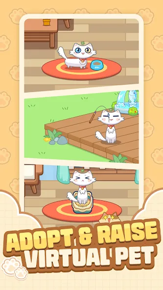 Cat Time - Cat Game, Match 3 (Кэт Тайм) [МОД: Много монет, Открытые уровни и Мега MOD] Screenshot 1